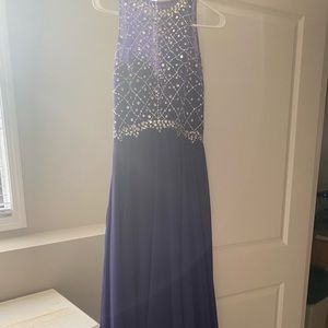Prom Dress, worn once. Purple and bodest is beaded at the top. Petite length.